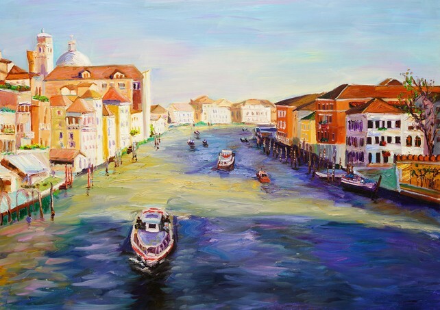 Oil Painting of Venice, Italy